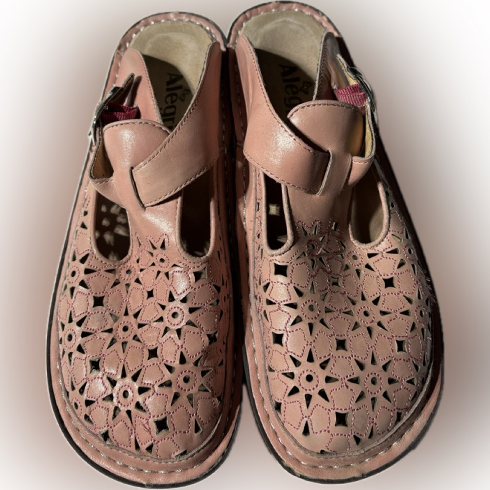 Alegria Dusty Rose Clogs size 39 - Picture 1 of 9